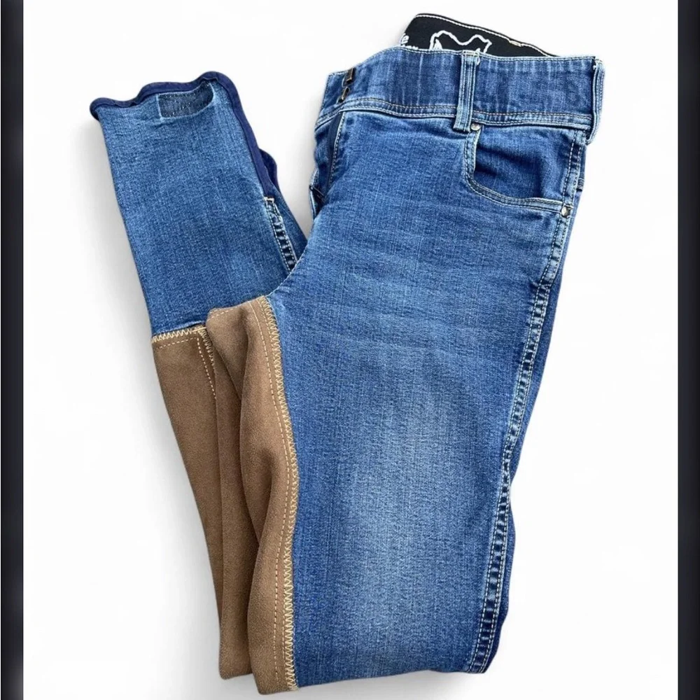 Goode Rider Equestrian Jean - Full Seat Mid Rise All Purpose Breech Size 26R - Picture 12 of 14